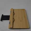 Readaeer Bamboo Book Stand, Large Book Holder with 6 Adjustable Height, Foldable Cookbook Stand Desktop Document Holder for Kitchen & Office (13.4 x 9.3 Inch)