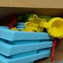 Kids Flower Water Sand Table for Toddlers - 2-Tier Outdoor Water Sand Play Table Toys for Boys Girls, Summer Splash Activity Sensory Table Party Birthday Gift for Kids 3-5 6-12