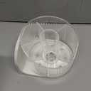 Poeland Wall Mounted Makeup Brushes Organizer, 360 Rotating Makeup Holder with 6 Compartments for Skincare Products, Makeup Brushes