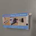 Strongest Heavy Duty Door Stoppers - Tall Door Stop Wedge Large Door Stoppers for Bottom of Door, Tall up to 2.6 in Doorstop Zinc Alloy and Silicone Made Suits Any Heavy Door Any Smooth Floor(2gold)