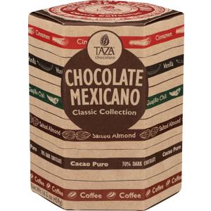 Taza Chocolate Organic Mexicano Disc Stone Ground, Classic Collection Variety Pack, 2.7 Ounce (6 Count) | Vegan, Dairy Free, Gluten Free, Organic Stone Ground Dark Chocolate Disc, 2.7 Ounce (EXP 07/20/27)