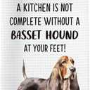 Basset Hound Dog Gifts Kitchen Towels, Basset Hound Gifts for Women, Bassethound Dog Hand Towels, Bassethound Dogs Dishcloths Dish Towel Tea Towel for Kitchen, Dogs Kitchen Decor, 16x24inch