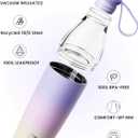 FJbottle 32 oz 3-in-1 Clear Water Bottle Twist Open Flip Straw Tumbler