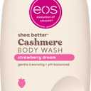 eos Cashmere Body Wash  Strawberry Dreams, Moisturizing Body Wash, Creamy Gel Formula, with Shea Butter, Glycerin, Vitamin E, pH Balanced, Sensitive Skin, Vegan, 16 fl oz
