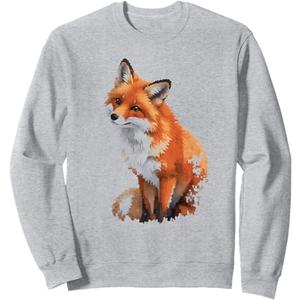 Fox Lover Tee Wild Nature Sweatshirt Size M