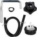 114-3779 Handle Knob, 108-4887 Handle Lock, 107-3844 Washer Compatible with Toro Power Clear 621 721 R E QZR QZE CCR 6053 Snowblower, for SnowMaster 724 824 Insight 34002 34001 Snowthrower