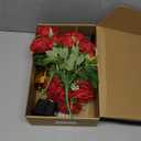 Kenning 3 Sets Derby Day Horse Racing Party Decorations Centerpiece Kit with 4.3x8.1inches Trophy Awards, Artificial Rose and Horse Sticks Decor, Race Table Toppers for Derby Party Supplies