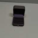 Ring Box Wedding Engagement Box Green, Square Leather Velvet Jewelry Ring Bearer Box, Premium Gorgeous Vintage Double Slots Ring Box for Proposal, Ceremony, Anniversary, Gift