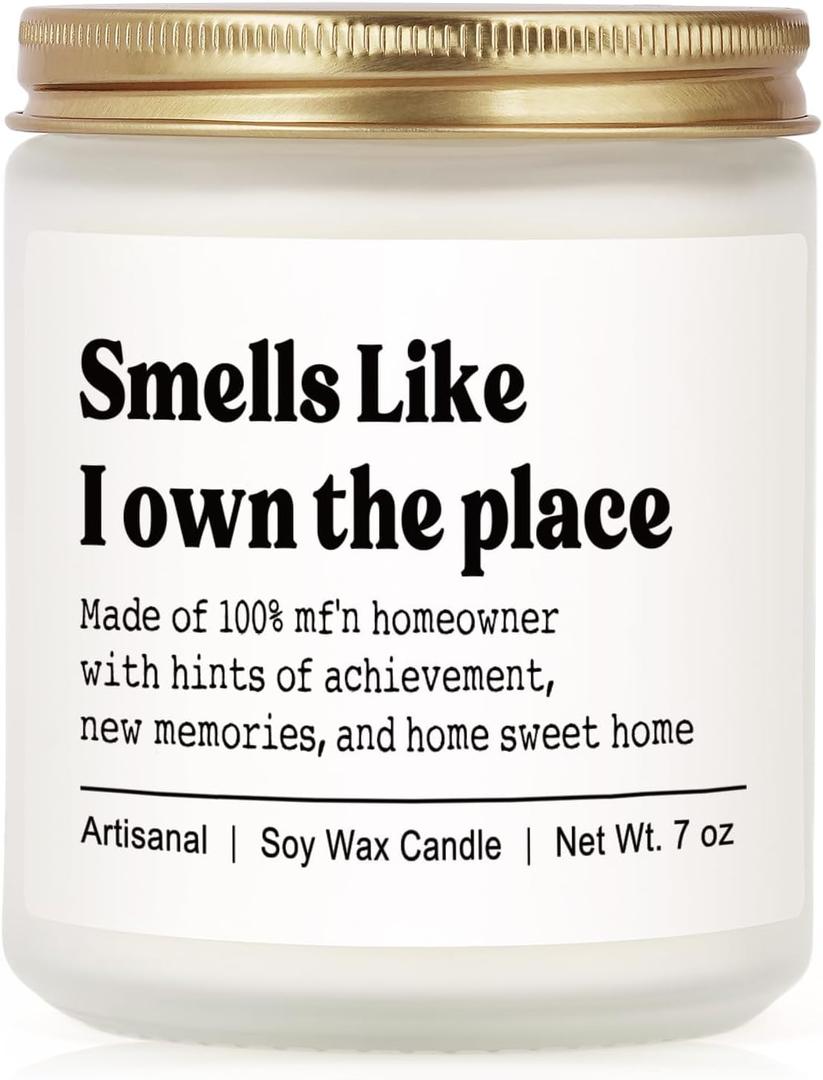 Niyewsor House Warming Gifts, New House/Home Candle, Best Housewarming Gift 2025, Closing Gifts for Home Buyers, New Homeowner, First Apartment Essentials, Handmade, 7oz