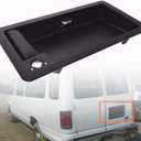 Rear Cargo Door Handle License Plate Tag Bracket Black Replacement for 1992-2007 Econoline E150 E250 E350 6C2Z-15434A20-AA FO1820100