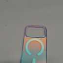 SAKUULO Magnetic Case for iPhone 17 Pro Max Compatible with Magsafe, Bling Laser Iridescent Florescent Crystal Sparkly Luxury Shockproof Protective Cover for Women Men, White