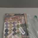 TaoBary 160 Pcs Stationery Paper Set 50 Double Sided Stationery Papers with 50 Matching Envelopes and 60 Round Dot Sticker, 10 Design(Space Moon Celestial,8.5 x 11 Inch)