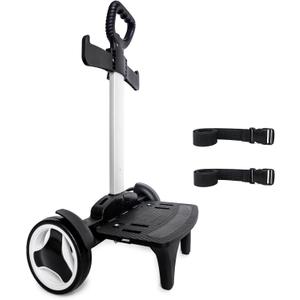 Backpack Trolley, Wheeled Cart with Noiseless Large Wheels Aluminium Alloy Folding Hand Truck with Luggage Strap for Backpacks Luggage cart,Rolling Backpack Dolly