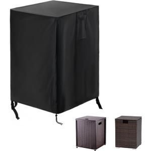 Saking Propane Tank Cover Fit for 20 lbs Square Propane Tank, Waterproof Gas Tank Storage Side Table Cover Outdoor Fire Table - 17"L x 17"W x 20"H