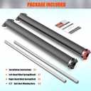 Garage Door Torsion Springs 2'' (Pair) with Non-Slip Winding Bars, Coated Torsion Springs with a Minimum of 18,000 Cycles (0.243''X2''X35'')