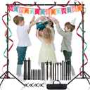 8.5x10 ft Backdrop Stand, Adjustable Back Drop Banner Stand, Photography Photo Studio Background Stand Support Kit for Parties Wedding Decoration with Carrying Bag