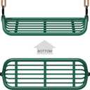 SELEWARE Heavy-Duty 20" Metal Frame Swing Seat with Adjustable Rope & Quick Connect, Replacement Swing Set Accessories for Kids and Adults, Indoor/Outdoor Backyard Playground Tree Swing, Green
