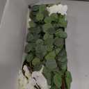 Real Touch White Faux Hydrangea And Eucalyptus Arrangement, Faux Floral Arrangements, Hyper Realistic Artificial Flowers, White Centerpieces For Kitchen Dining Coffee Table Decor, 5 Heads + Greenery
