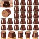 24 Pcs Chair Leg Floor Protectors for Hardwood Floors Silicone Covers to Protect Wood Tile Floors Felt Bottom Furniture Leg Caps Anti-Scratch Reduce Noise (Fit:0.9"-1.29")