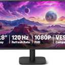 Amazon Basics 23.8-inch 1080P Computer Monitor, 120 Hz, HDMI, DP, VGA, VESA Compatible for Office, Home