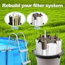 DEX3600DC Filter Element Cluster Assembly Compatible with Hayward 36 Sq Ft. Pro-Grid DE Filter for Models DE3620, DE3600 Filters