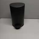 TIPGO 1.2 Gallon Small Black Trash Can, 4.5 Liters Bathroom Garbage Can with lid, Mini Step Trash Bin, Stainless Steel Wastebasket for Bathroom, Bedroom, Office (Matte Black)