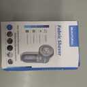 BEAUTURAL Fabric Shaver and Lint Remover, Sweater Defuzzer with 2-Speeds, 2 Replaceable Stainless Steel Blades, Battery Operated, Remove Clothes Fuzz, Lint Balls, Pills, Bobbles Gray