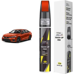 XNA Blazing Orange Pearl(YR-659P) for Honda Touch Up Paint, Car Scratch Remover for Nicks and Chips Repair, 2-In-1 Quick & Easy Fix Car Scratch Repair Kit with Exact Color-Matched