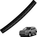Rear Bumper Protector Compatible with Jeep 2017-2025 2026 Compass Accessories Matte Black ABS Material Trunk Door Entry Bumper Guards