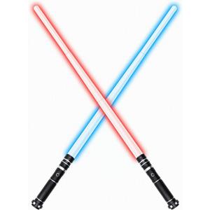 Retractable Light Sabers for Kids - 7 Colors with Sound Effects Light Up Saber Mini Light Saber Sword Toys for Boys Girls Party Supplies Halloween Birthday Toy - 2 Pack (Multiple)