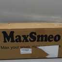 MaxSmeo Small Narrow Side Table, 3-Tier Narrow End Table with Storage, Skinny Side Table Nightstand for Small Space, Bedrooms, Living Room (Rustic Brown)