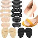 8 Pairs Heel Grips for Women's Shoes - Heel Pads & Shoe Inserts for Comfort and Anti-Slip Fit, Toe Inserts for Loose Shoes - Shoe Cushions for Women