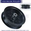 532196106 Idler Pulley for Husqvarna 42 46 48 54" Z254 Deck | Fits RZ5424 RZ5426 Z248f YTH22V46 YTH2348 YTH24V48 YTH18542 YTH24K48 YTH20K46 LGT2654 MZ54 Mowers Replaces 196106 532197379