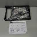 MUDEELA Pots and Pans Organizer Rack for under Cabinet, Expandable 11.81''-22.85'' Pot Lid Kitchen Cabinet Organizer Holder with 10 Adjustable Compartment Cutting Board Organizer for Pan Lid, Bakeware