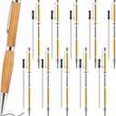 Colarr 10 Pcs Pen Kits for Wood Turning 7mm Slimline Pen Twist Kit with Refill Lathe Turning Supplies for Making Office Classroom Supplies DIY Friend Teacher Student Gifts(Silver)