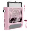 CoFashion Nail Dust Collector for Acrylic Nails Vacuum Machine, 80W Adjustable Vacuum, Electric Nails Filter for Manicure Nail Fan Dust Collector