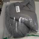 Huzi Infinity Pillow - Home Travel Soft Neck Scarf Support Sleep (Grey), Unfolded: 40 x 7