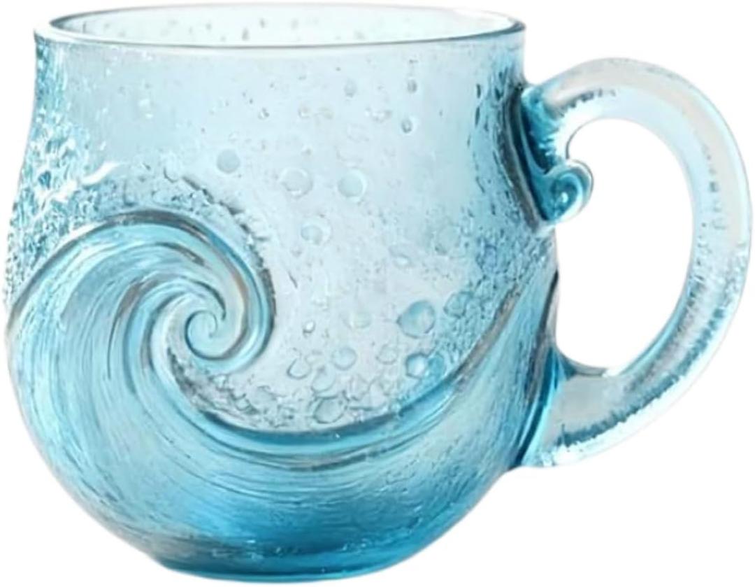 Sea Glass Wave Mug Ocean Beach Coffee Cups, 12 Ounces