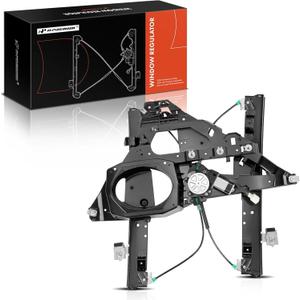 A-Premium Power Window Regulator with Motor and Panel Replacement for Ford Expedition Lincoln Navigator 2007-2017 Front Right Passenger Side (with 2 Prongs Plug)