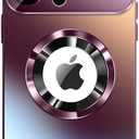 Magnetic Design for iPhone 14 Pro Max Case,[Compatible with MagSafe][Military Grade Drop Protection]Camera Lens Protector Cover Logo View Dust-Proof Matte Shockproof Protective Cover,Wine Red