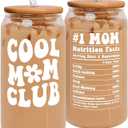 Gifts for Mom from Daughter Son - Birthday, Mothers Day, Mother's Day, Christmas Mom Gifts for Wife, Her - Gift Ideas for Mama, Mother - Gift for New Moms, Mothers - 16 Oz Can Glass