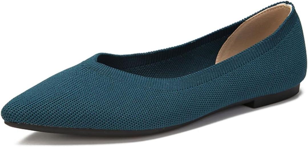 VenusCelia Women's Agile Knit Flat Shoe, Size 40