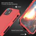 Magnetic Case for iPhone 12 & iPhone 12 Pro, 3-Layer Military Protection, Wireless Charging, MagSafe, Red