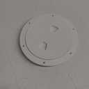 Beckson DP62-W Screw-Out Deck Plate, White, 1 Count (Pack of 1)