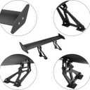Seeutek GT Wing Spoiler 43.3 Inch Lightweight Aluminum Single Rear Wing, Adjustable Angle Car Spoiler Universal, Rear Spoiler for Cars Single Deck Black
