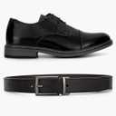 CHAOREN Boys Belt, Most Size Kids 1 1/4" Dress Reversible Belt for Youth - One Leather Belt Two Style