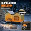 Outdoor Heated Cat House for Outside, Heated Outdoor Cat House Weatherproof