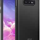JETech Slim Fit Case for Samsung Galaxy S10e, Thin Phone Cover with Shock-Absorption and Carbon Fiber Design (Black)