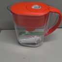 Brita Metro Water Filter Pitcher with SmartLight Change Indicator, BPA-Free, Replaces 1,800 Plastic Water Bottles a Year, Lasts Two Months, Includes 1 Filter, Small - 6-Cup Capacity, Fiery Red