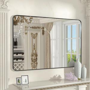 Black Framed Bathroom Vanity Mirror Rectangle Wall Mount Bathroom Mirrors for Over Sink, 30x40 Inch